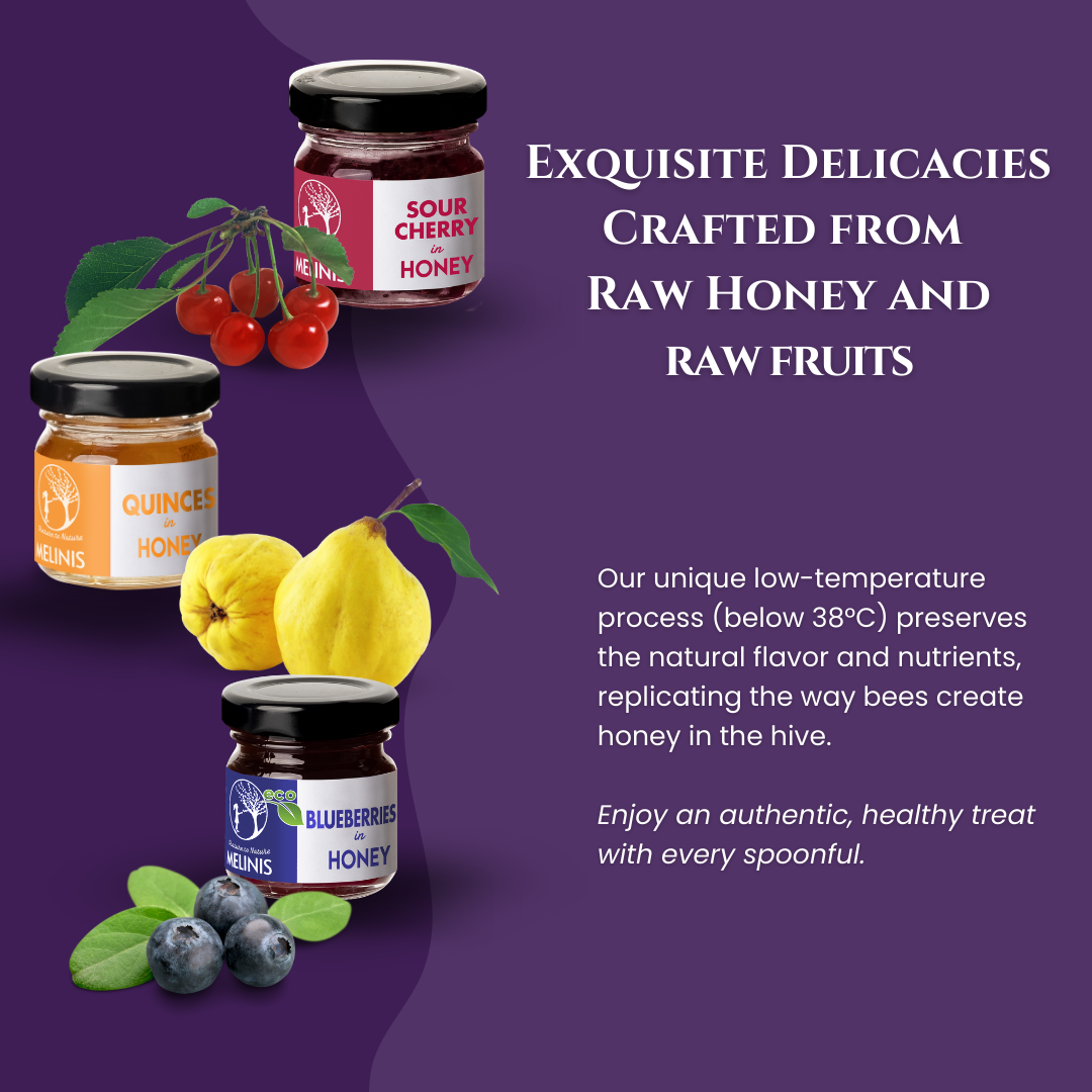 Tasting Set – Crunchy and Irresistible (Quince, Sour Cherries, and Blueberries) | 3 x 40g Jars