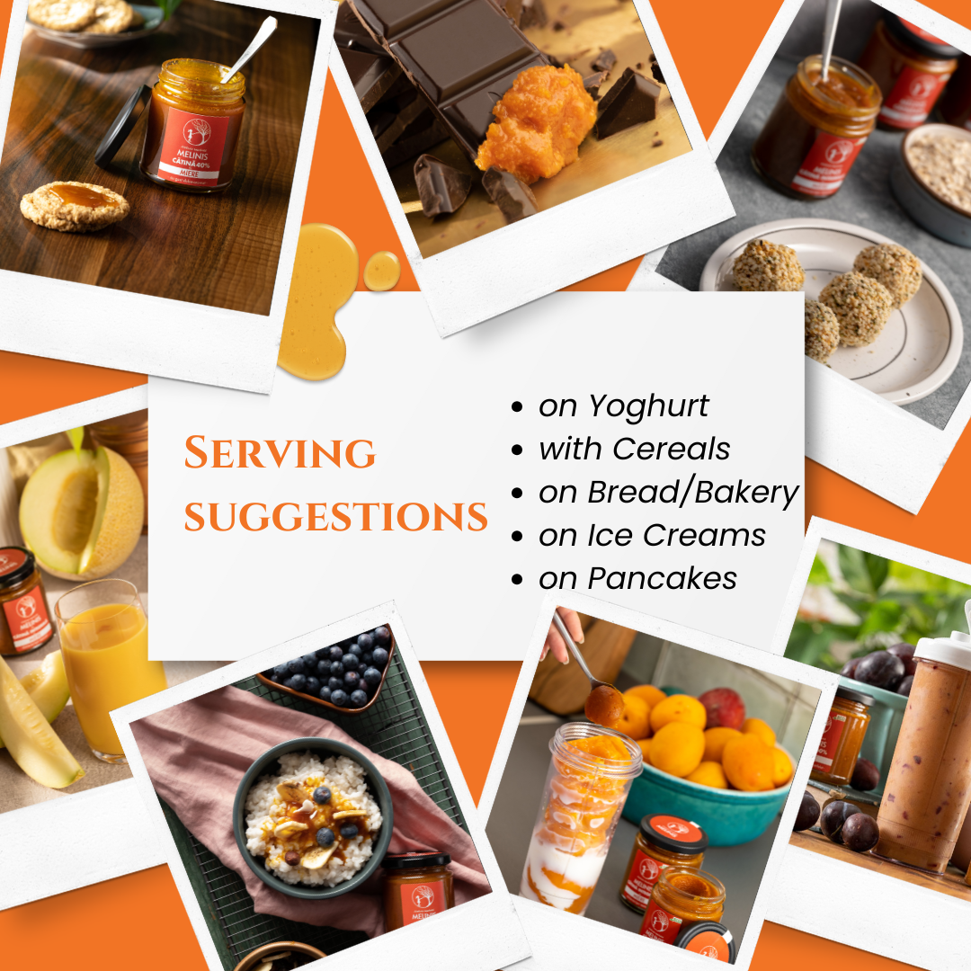 Melinis Sea Buckthorn Cream – 230g | Raw and Organic Honey with ECO Sea Buckthorn | Unique Cold-Processed Spread