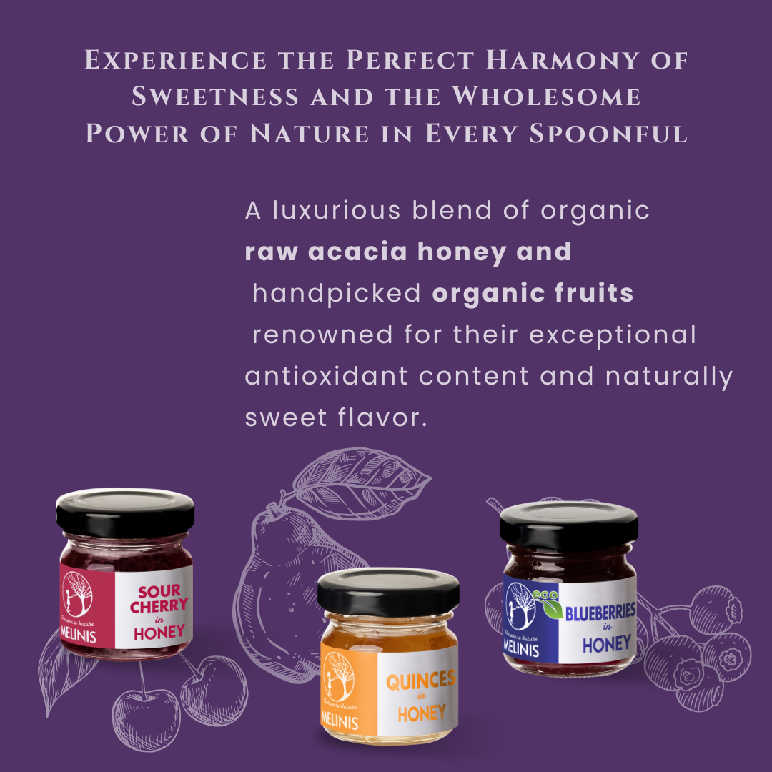Tasting Set – Crunchy and Irresistible (Quince, Sour Cherries, and Blueberries) | 3 x 40g Jars